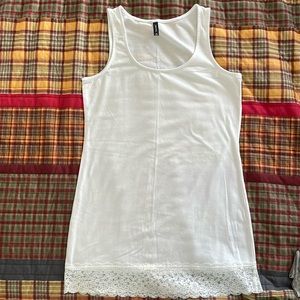 Massini Lace Trimmed Tank Top